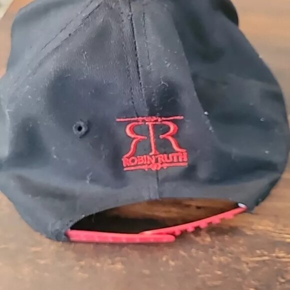 Robin Ruth Hat The City Of Madrid Original Embroidered Black Red Snap LTD ED - Picture 5 of 5